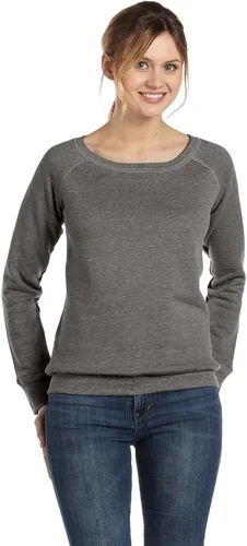 Vista 3 de Bella Canvas Sudadera de forro polar de esponja con cuello ancho (7501)