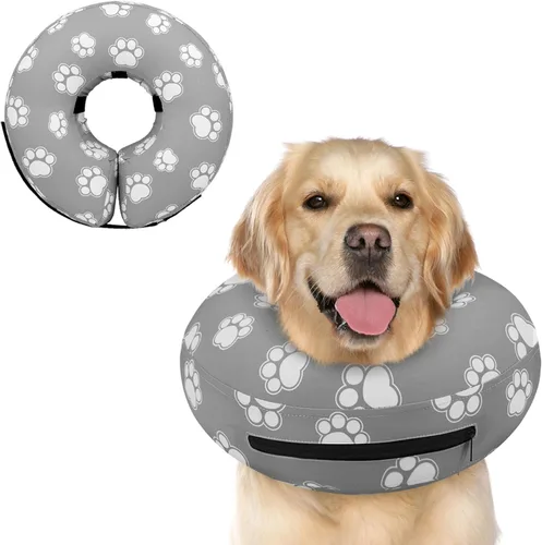 Vista 42 de Supet - Collar isabelino inflable para recuperación, posoperatorio