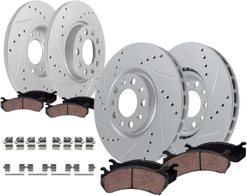 Vista 28 de Detroit Axle - Pastillas de freno para Dodge Ram 2500 3500 2003-2008, Ram 4000 2005-2008, 2004 2006 2007 Pastillas de freno de cerámica delanteras