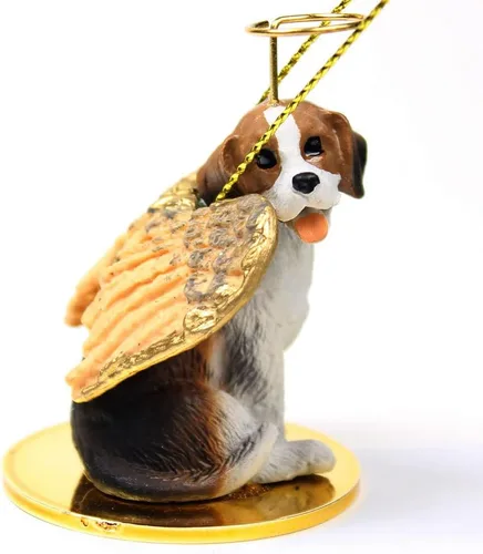 Vista 202 de Conversation Concepts Adorno navideño: Chihuahua, pelo largo 19-Dorado