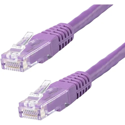 Vista 22 de StarTech. com Cable Ethernet CAT6 de 1 pie – Cable Ethernet CAT 6 Gigabit negro -650MHz 100W PoE++ RJ45 UTP moldeado Categoría 6 Network/Patch Cord