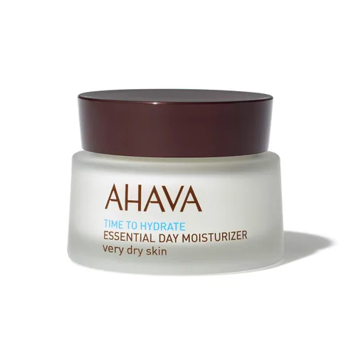 Vista 8 de AHAVA Essential Day Moisturizer – Crema facial y cervical hidratante diaria esencial, efecto antienvejecimiento y suavizante, enriquecida
