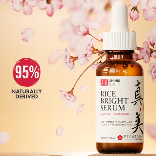 Vista 3 de Shinbi Beauty Productos japoneses para el cuidado de la piel - Suero iluminador de melasma de niacinamida para manchas oscuras, hiperpigmentación