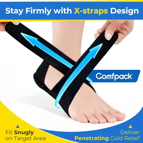 Vista 3 de Comfpack Plantar Fasciitis Relief Ice Pack with Full Heel Sole Gel Coverage