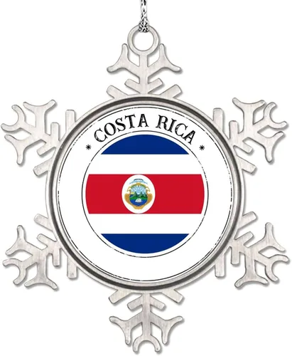 Vista 12 de Adorno de copo de nieve con bandera de Bolivia, adornos de árbol de Navidad, recuerdo de ciudad rural, adornos de Navidad personalizados 2022
