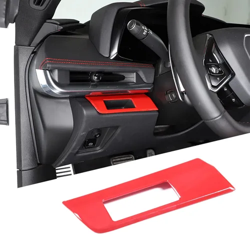 Vista 4 de CHEAYAR Cubierta del panel del botón del interruptor de los faros compatibles con Chevrolet Corvette C8 Stingray 1LT 2020-2023, cubierta del marco