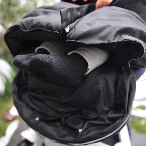 Vista 6 de Go - Saco de dormir repelente al agua para cochecito de bebé de 3 estaciones, cómodo saco de dormir para bebé, para invierno, al aire libre