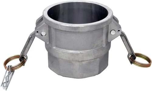 Vista 10 de Gloxco Tipo D de aluminio leva y ranura de manguera de conexión, 1" Camlock hembra x 1" NPT hembra (CAM-10-D-AL)