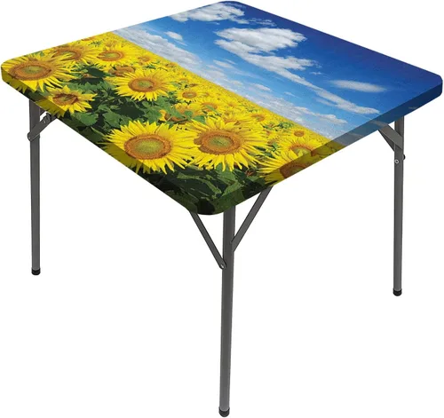 Vista 25 de Mantel cuadrado con estampado de vaca, puntos a rayas blancas y negras con estilo abstracto, para mesa de comedor cuadrada, se adapta a mesas de 24