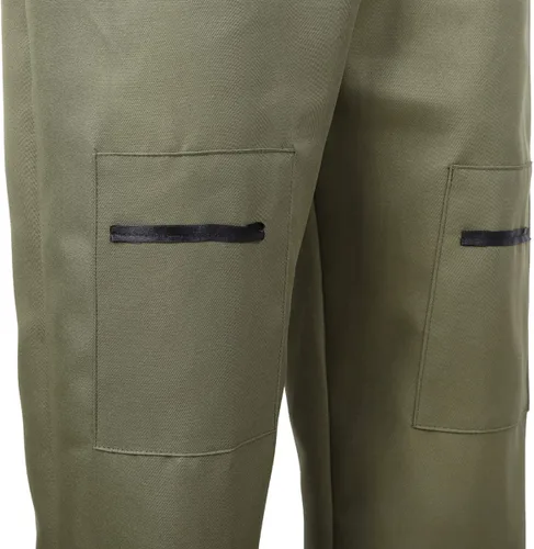 Vista 7 de Grebrafan Disfraz de piloto para hombre, traje de vuelo verde