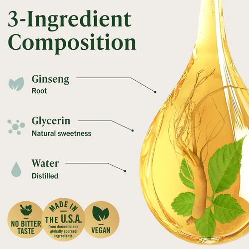 Vista 7 de HERBAMAMA Panax - Tintura de raíz de ginseng – Apoyo energético vegano con extracto de ginseng rojo coreano gotas líquidas – Suplemento de apoyo