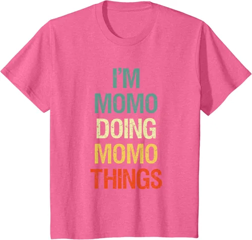 Vista 57 de I'M Momo Doing Momo Things - Camiseta de regalo con nombre personalizado, Negro, S