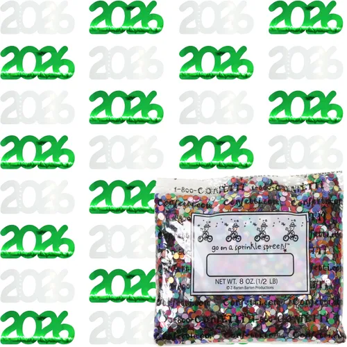 Vista 69 de Confetti Year 2023 Blue Royal, Orange Combo - 2 bolsas de media onza (1 oz)