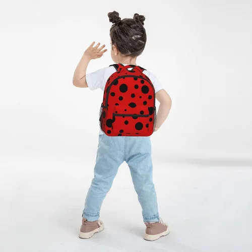 Vista 7 de Mochila infantil para niños y niñas, talla única , catarina de lunares