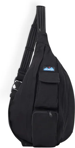 Vista 23 de KAVU - Bolso con correa de cuerda, mochila para senderismo, campamento y viajes Negro