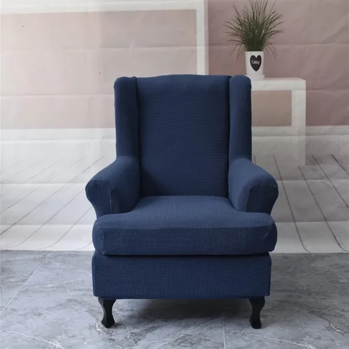 Vista 7 de KRFOONN Fundas para Silla con Respaldo de Alas, 2 Piezas, Fundas Elásticas de Elastano para Silla con Respaldo de Alas, Fundas para Sofá, Fundas