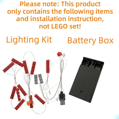 Vista 3 de GEAMENT Versión actualizada 10258 Kit de luces para Creator Expert London Bus compatible con el modelo de bloques de construcción Lego 10258