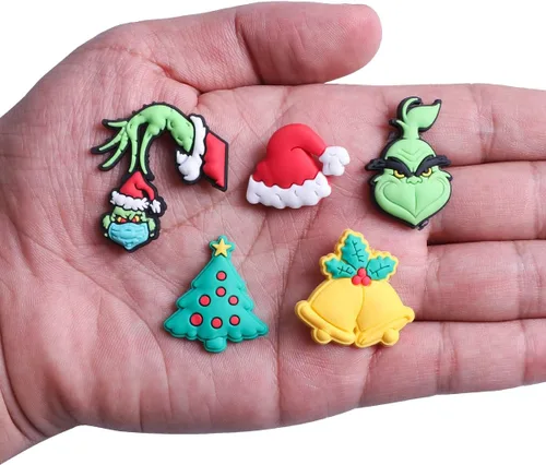 Vista 3 de 30 dijes de Navidad para zapatos, lindos dijes de Navidad de dibujos animados para zueco y pulsera para niños, niñas, niños y adultos, regalos