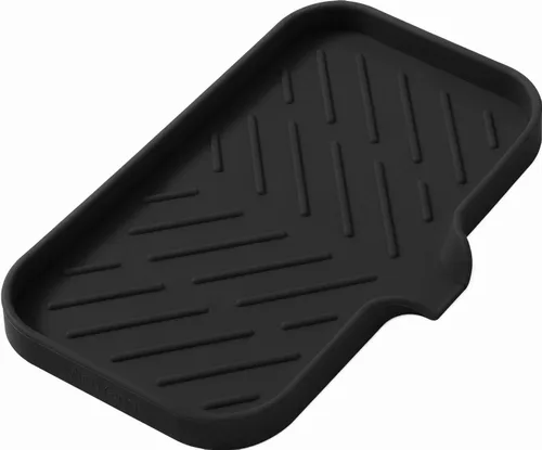Vista 24 de MicoYang Jaboneras de Baño de Silicona con Boquilla de Drenaje - Organizador de Fregadero de Baño y Cocina, Soporte para Esponja, Bandeja de Jabón