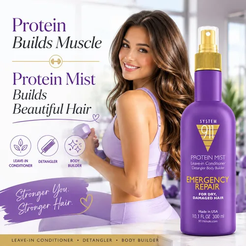 Vista 2 de HAYASHI System 911 Protein Mist - Acondicionador sin enjuague, 10.1 onzas