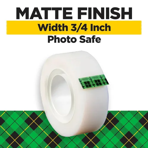 Vista 2 de Cinta adhesiva mágica Scotch 0.75 x 1000 pulgadas, Mate Transparente