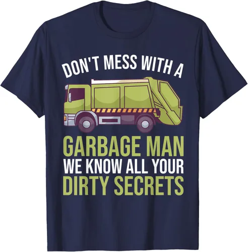 Vista 8 de Camiseta de camión de basura Don't Mess With A Basbage Man