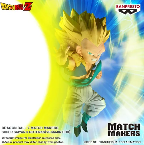 Vista 3 de Banpresto - Dragon Ball Z - Super Saiyan 3 Gotenks (vs Majin Buu) Figura de Match Makers
