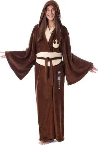 Vista 5 de INTIMO Star Wars Obi-Wan Kenobi Jedi - Bata de baño de forro polar para hombre y mujer