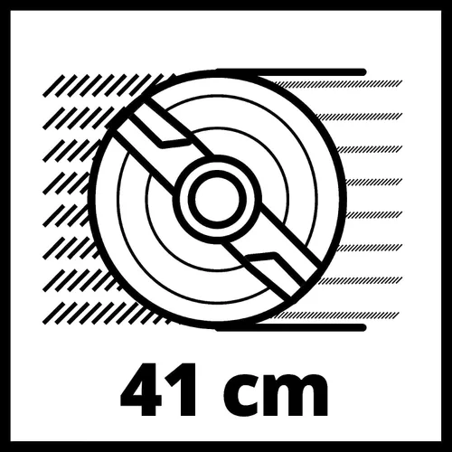 Vista 12 de Einhell Power X-Change - Cortacésped inalámbrico 36/41 – 36 V, ancho de corte de 16.1 in, caja de césped de 50 L, 6 alturas de corte – GP-CM 36/41