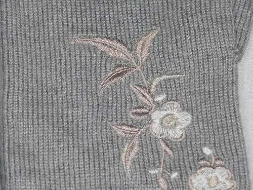 Vista 3 de LAUREN Ralph Lauren - Guantes largos para mujer diseño floral color gris