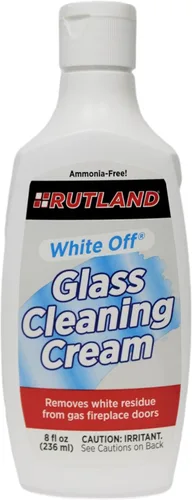 Vista 4 de Rutland White Off, crema limpiadora de vidrio para chimenea de gas, 8 onzas líquidas