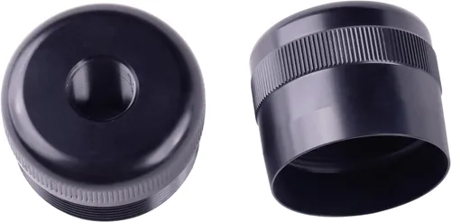 Vista 9 de Tapones de Extremo de Aluminio Roscados de 1/2"-28 (Negro) Roscado de 1/2"-28 para Unión Segura