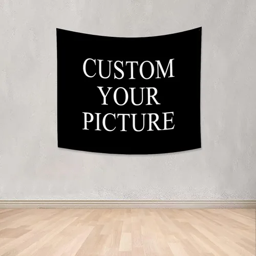 Vista 4 de Canessioa Tapiz personalizado para cargar imágenes personalizadas, tapiz personalizado, pancarta, logotipo, diseño de texto, tapiz para colgar