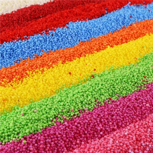 Vista 3 de DECORA 240000 unidades de mini bolas de espuma de 0.18 a 0.118 pulgadas (2 a 0.118 in), cuentas de espuma de arco iris, cuentas decorativas de limo