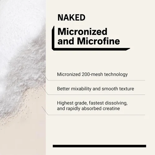 Vista 4 de NAKED Paquete de proteínas sin soja: 8LB Chocolate Vegan Mass Creatina