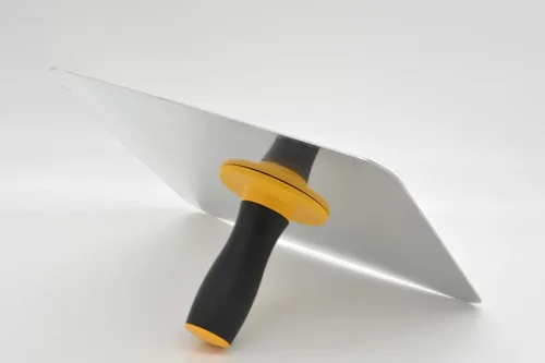 Vista 2 de Halcón de enlucido de aluminio con mango de agarre suave, soporte para tablero de mortero de yeso herramienta de enlucido para cemento, mortero