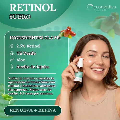 Vista 5 de Suero de vitamina c suero de retinol al 20 % suero de ácido hialurónico al 2.5 % combo en conjunto