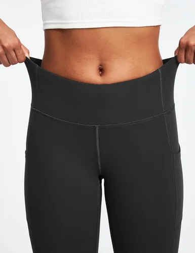 Vista 5 de Heathyoga - Leggings con forro de vellón y bolsillos para mujer, leggings térmicos, pantalones de yoga cálidos de cintura alta para mujer