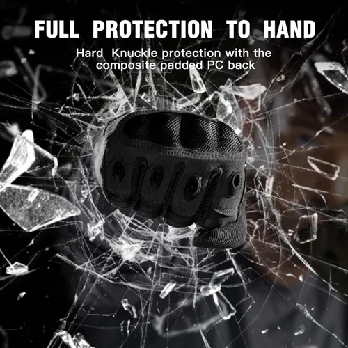 Vista 3 de FREE SOLDIER Outdoor Gloves for Men, Motorcycle Gloves for Cycling Hiking Camping Climbing, Airsoft Gloves for Paintball and Shooting