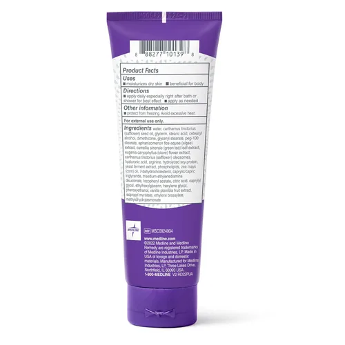 Vista 8 de Medline Remedy Crema clínica para la piel, aroma a vainilla (4 onzas líquidas), crema hidratante facial y corporal para todas las edades, sin