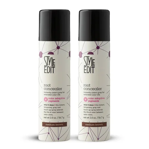 Vista 28 de Style Edit - Corrector de raíces, cubre instantáneamente canas y raíces, calidad de salón de belleza profesional