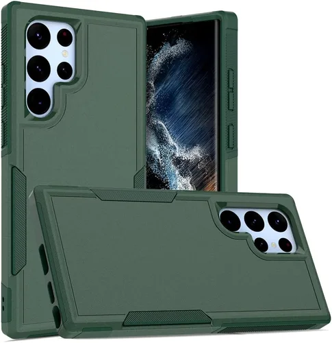 Vista 82 de Funda WOGROO para Samsung Galaxy Z Fold 4 - Funda protectora para teléfono a prueba de golpes, duradera, negra