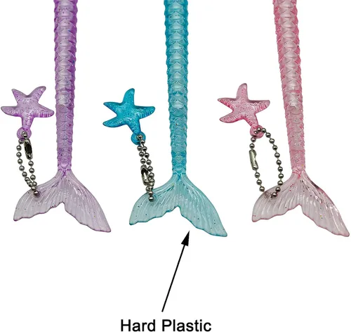 Vista 4 de Maydahui 24 bolígrafos novedosos (12 bolígrafos retráctiles de diamante grande + 12 bolígrafos de gel de sirena para niñas, mujeres y estudiantes)