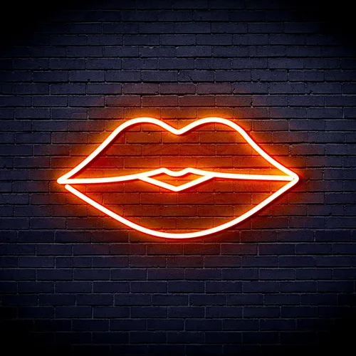 Vista 13 de AdvPro Lips Kiss Girl Room Flex Silicone LED Neon Sign - Azul - st16s32-fnu0048-b