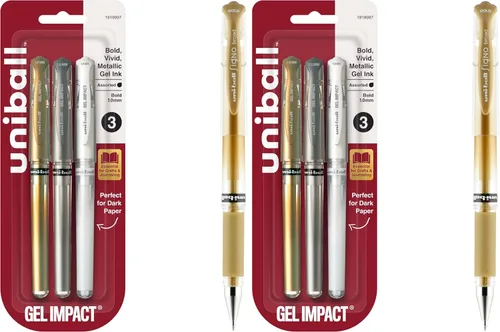 Vista 7 de Uniball 207 - Bolígrafos de gel de impacto, paquete de 144-0.039 pulgadas, bolígrafos de punta gruesa, suministros escolares y de oficina