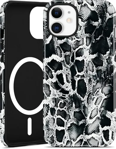 Vista 110 de Jusy Funda magnética Zebra para iPhone XR, color negro