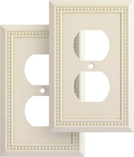 Vista 66 de Henne Bery Sunken Pearls - placa decorativa de pared, placa decorativa de pared, tapa de salida de la placa del interruptor, aleación de zinc sólida