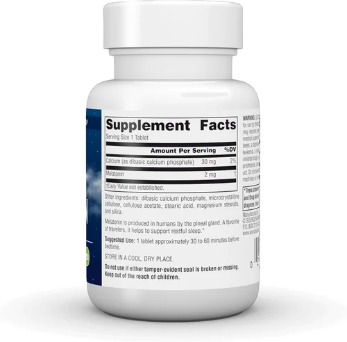 Vista 3 de Source Naturals Melatonina Liberada Tiempo 2 mg - 120 Tabletas de Liberación de Tiempo