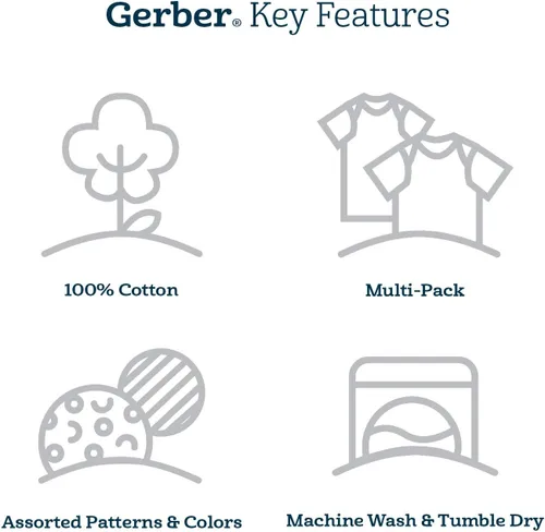 Vista 50 de Gerber Sleep 'n Play - Mamelucos para niños, paquete de 4