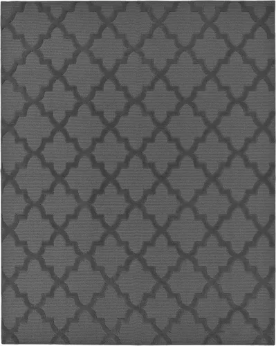 Vista 64 de Alfombra de Área Garland Rug Quatro Negra de 3' x 5' con Diseño de Enrejado Cut-Loop - Suave, Cómoda, Elegante y Económica en un Hermoso Color Negro